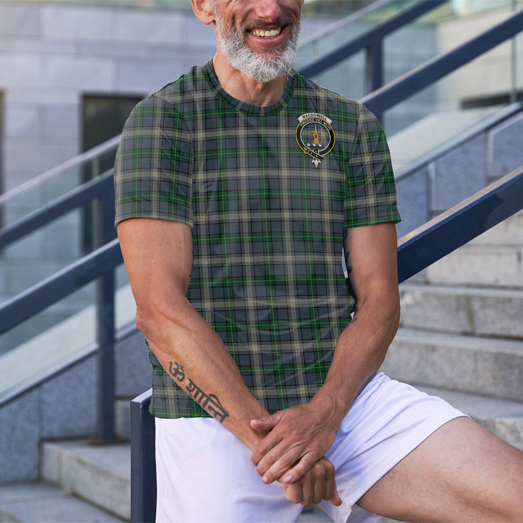 MacDowall (McDowall) Tartan T-Shirt with Family Crest - Tartan Vibes Clothing
