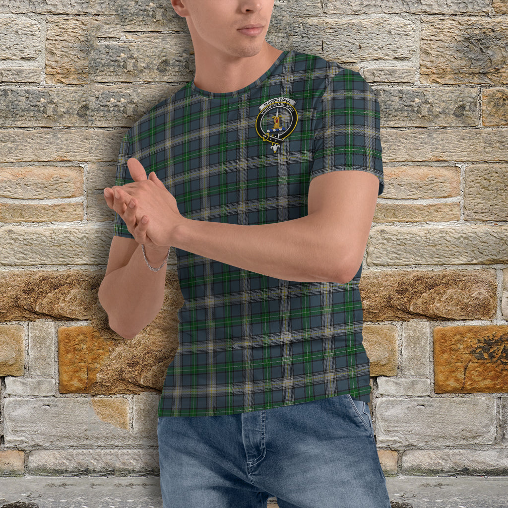 MacDowall (McDowall) Tartan T-Shirt with Family Crest - Tartan Vibes Clothing