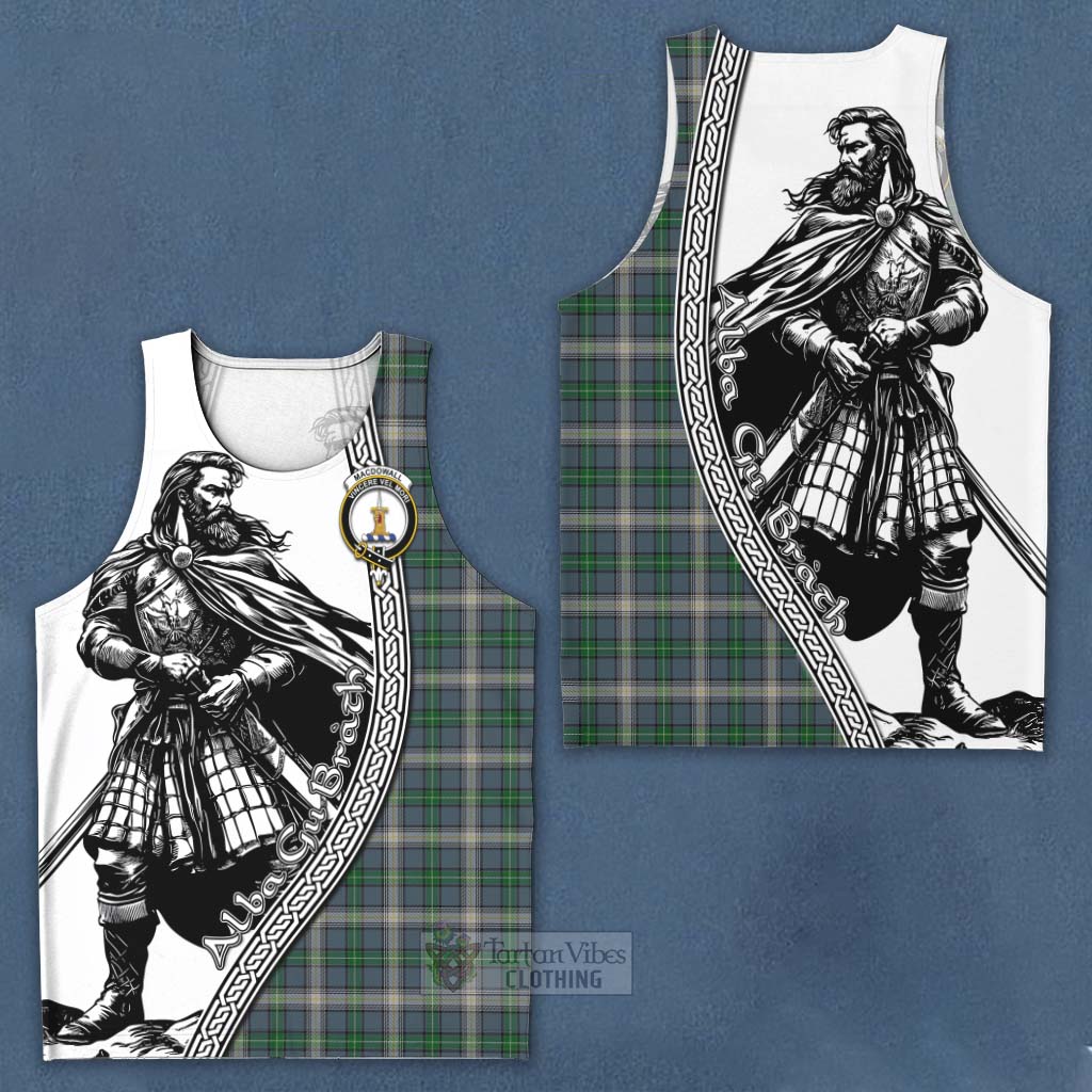 MacDowall (McDowall) Tartan Clan Crest Men's Tank Top with Highlander Warrior Celtic Style Men - Tartan Vibes Clothing