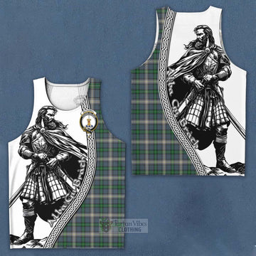 MacDowall (McDowall) Tartan Clan Crest Men's Tank Top with Highlander Warrior Celtic Style Men - Tartan Vibes Clothing