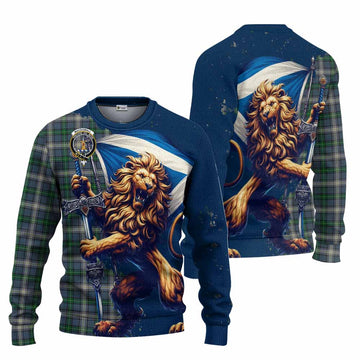MacDowall (McDowall) Tartan Family Crest Knitted Sweater with Scottish Majestic Lion Unisex - Tartan Vibes Clothing