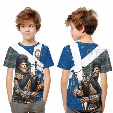 MacDowall (McDowall) Tartan Kid T-Shirt with Family Crest Scottish Bagpiper Vibes Youth XL Size14 - Tartan Vibes Clothing