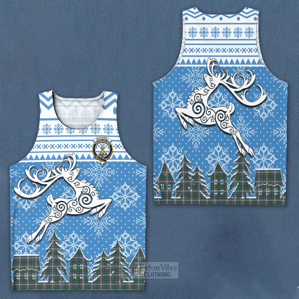 MacDowall (McDowall) Clan Christmas Men's Tank Top Celtic Reindeer Style Men - Tartan Vibes Clothing