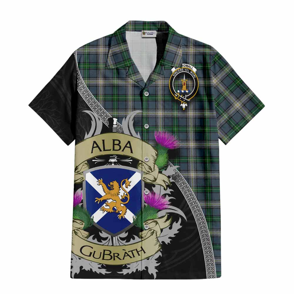 MacDowall (McDowall) Tartan Family Crest Hawaiian Shirt Lion Rampant Royal Thistle Shield Celtic Inspired Kid - Tartan Vibes Clothing
