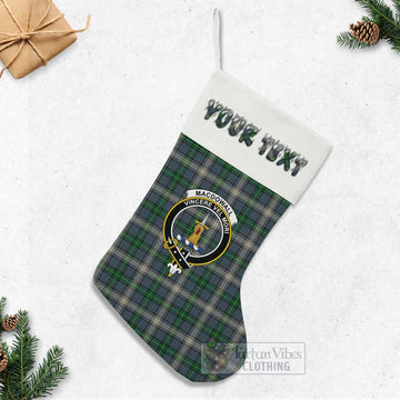 MacDowall (McDowall) Tartan Family Crest Christmas Stocking with Personalized Text - Tartan Vibes Clothing