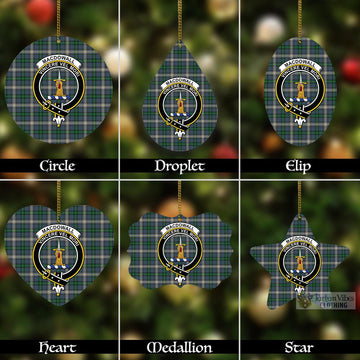 MacDowall (McDowall) Tartan Christmas Aluminium Ornament with Family Crest Aluminium - Tartan Vibes Clothing
