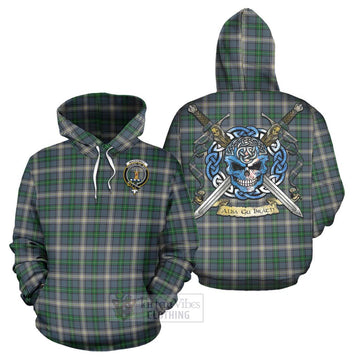 MacDowall (McDowall) Tartan Hoodie with Family Crest Celtic Skull Style Zip Hoodie - Tartan Vibes Clothing