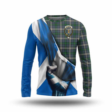 MacDowall (McDowall) Tartan Long Sleeve T-Shirt with Family Crest Scotland Patriotic Style Unisex - Tartan Vibes Clothing