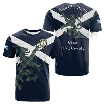 MacDowall (McDowall) Tartan Lion Rampant Cotton T-shirt Proudly Display Your Heritage with Alba Gu Brath and Clan Name