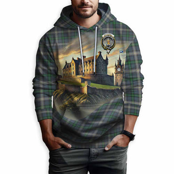 MacDowall (McDowall) Tartan Family Crest Hoodie with Scottish Ancient Castle Style Pullover Hoodie - Tartan Vibes Clothing