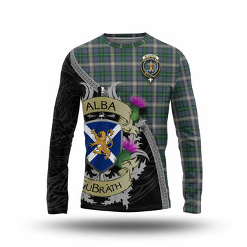 MacDowall (McDowall) Tartan Family Crest Long Sleeve T-Shirt Lion Rampant Royal Thistle Shield Celtic Inspired Unisex - Tartan Vibes Clothing