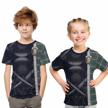 MacDowall (McDowall) Tartan Kid T-Shirt with Family Crest Cross Sword Thistle Celtic Vibes Youth XL Size14 - Tartan Vibes Clothing