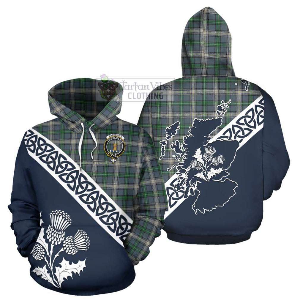 MacDowall (McDowall) Tartan Hoodie Featuring Thistle and Scotland Map Zip Hoodie - Tartan Vibes Clothing