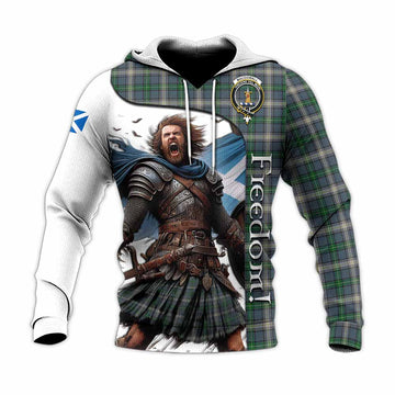 Tartan Vibes Clothing MacDowall (McDowall) Crest Tartan Knitted Hoodie Inspired by the Freedom of Scottish Warrior