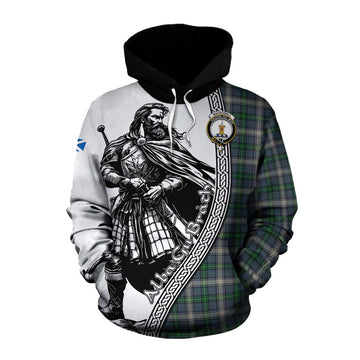 MacDowall (McDowall) Tartan Clan Crest Cotton Hoodie with Highlander Warrior Celtic Style Pullover Hoodie XS - Tartan Vibes Clothing