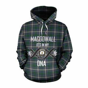 MacDowall (McDowall) Tartan Cotton Hoodie with Family Crest DNA In Me Style Pullover Hoodie XS - Tartan Vibes Clothing