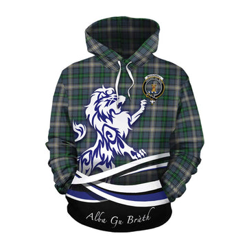MacDowall (McDowall) Tartan Cotton Hoodie with Alba Gu Brath Regal Lion Emblem Pullover Hoodie XS - Tartan Vibes Clothing