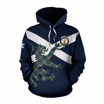 MacDowall (McDowall) Tartan Lion Rampant Cotton Hoodie Proudly Display Your Heritage with Alba Gu Brath and Clan Name Pullover Hoodie XS - Tartan Vibes Clothing