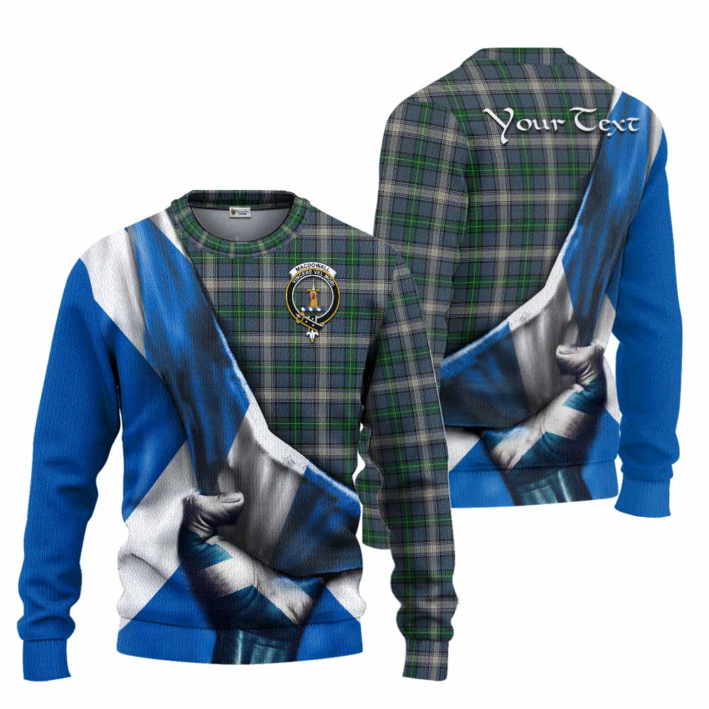 MacDowall (McDowall) Tartan Knitted Sweater with Family Crest Scotland Patriotic Style Unisex - Tartan Vibes Clothing