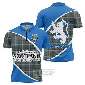 MacDowall (McDowall) Family Crest Tartan Zipper Polo Shirt Celebrate Saint Andrew's Day in Style Unisex - Tartan Vibes Clothing