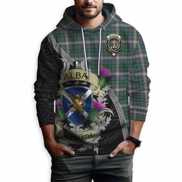 MacDowall (McDowall) Tartan Family Crest Hoodie Lion Rampant Royal Thistle Shield Celtic Inspired Pullover Hoodie - Tartan Vibes Clothing