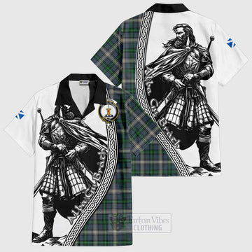 MacDowall (McDowall) Tartan Clan Crest Hawaiian Shirt with Highlander Warrior Celtic Style Kid - Tartan Vibes Clothing