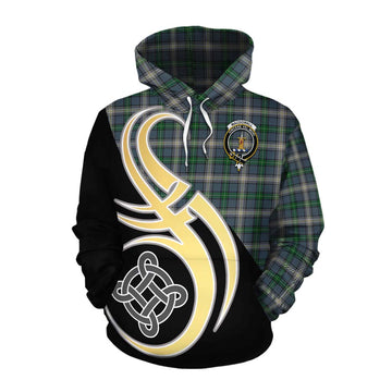 MacDowall (McDowall) Tartan Cotton Hoodie with Family Crest and Celtic Symbol Style Pullover Hoodie XS - Tartan Vibes Clothing