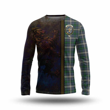 MacDowall (McDowall) Tartan Family Crest Long Sleeve T-Shirt Alba Gu Brath Be Brave Lion Ancient Style Unisex - Tartan Vibes Clothing