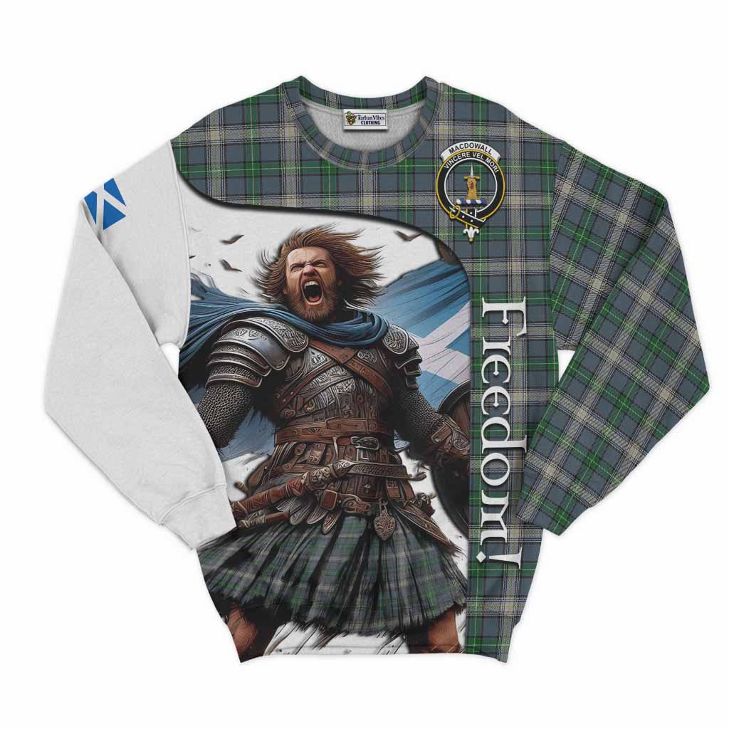 MacDowall (McDowall) Crest Tartan Sweatshirt Inspired by the Freedom of Scottish Warrior Unisex - Tartan Vibes Clothing