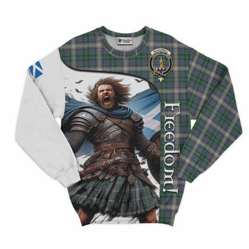 Tartan Vibes Clothing MacDowall (McDowall) Crest Tartan Sweatshirt Inspired by the Freedom of Scottish Warrior