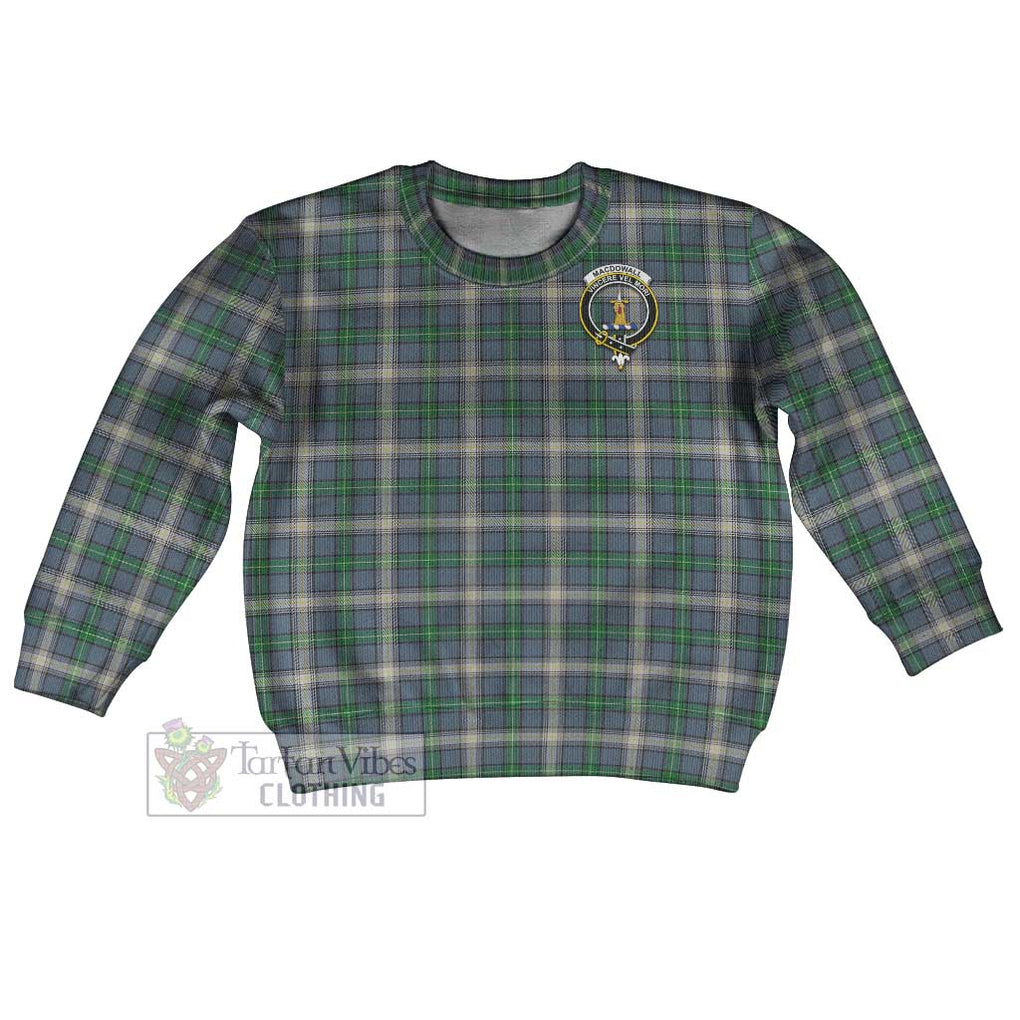 MacDowall (McDowall) Tartan Kid Ugly Sweater with Family Crest Kid - Tartan Vibes Clothing