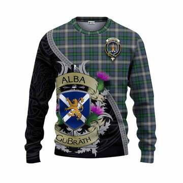 MacDowall (McDowall) Tartan Family Crest Knitted Sweater Lion Rampant Royal Thistle Shield Celtic Inspired Unisex - Tartan Vibes Clothing