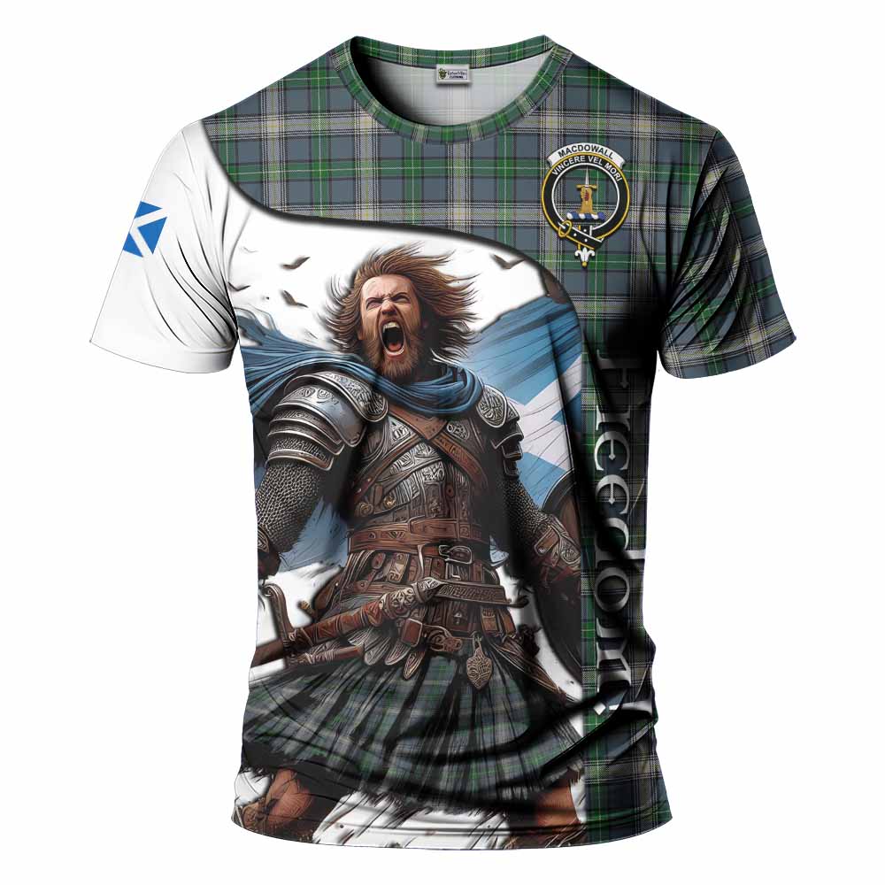 MacDowall (McDowall) Crest Tartan T-Shirt Inspired by the Freedom of Scottish Warrior
