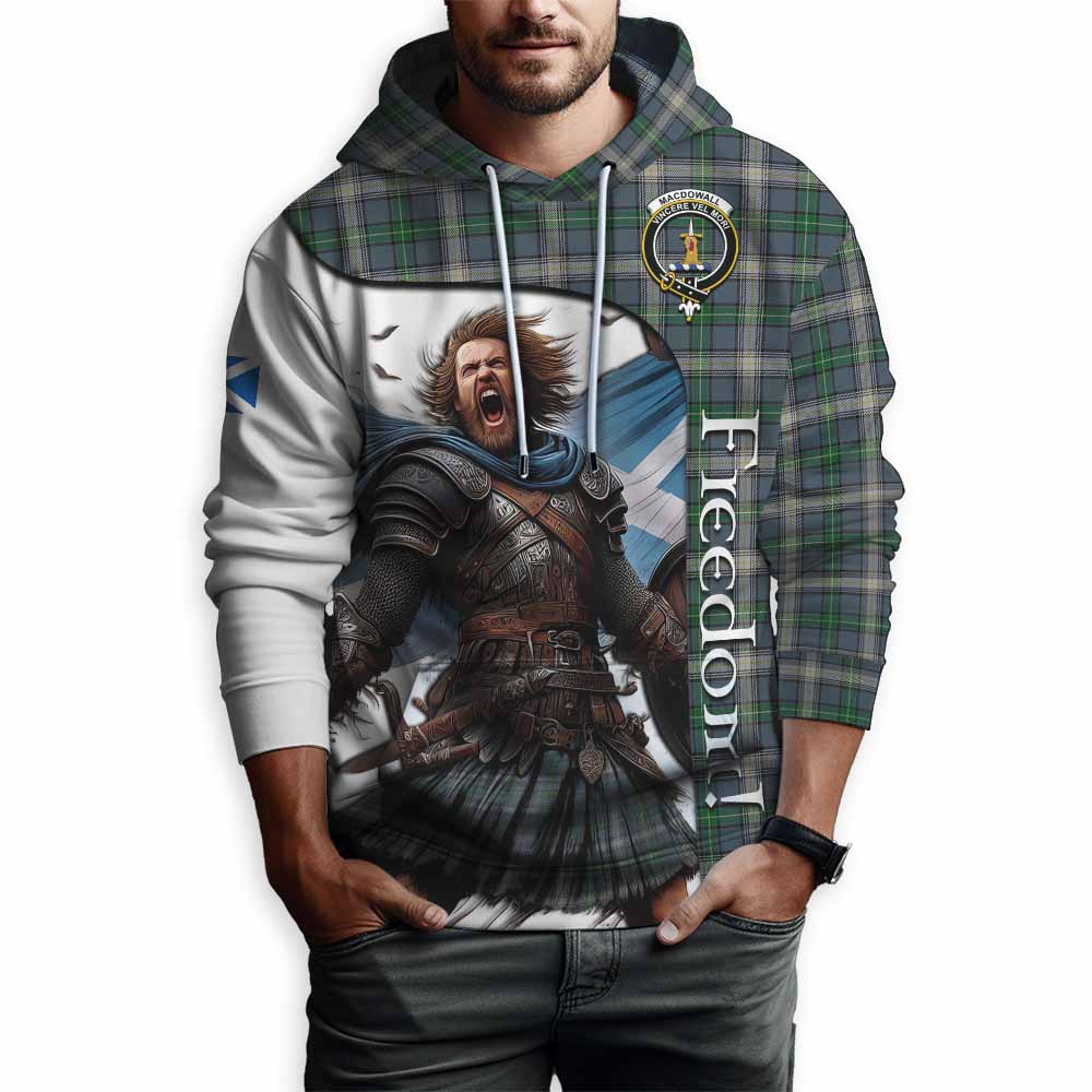 MacDowall (McDowall) Crest Tartan Hoodie Inspired by the Freedom of Scottish Warrior Pullover Hoodie - Tartan Vibes Clothing