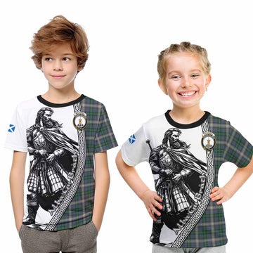 MacDowall (McDowall) Tartan Clan Crest Kid T-Shirt with Highlander Warrior Celtic Style Youth XL Size14 - Tartan Vibes Clothing
