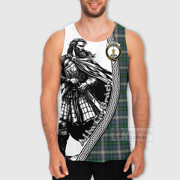 MacDowall (McDowall) Tartan Clan Crest Men's Tank Top with Highlander Warrior Celtic Style - Tartan Vibes Clothing