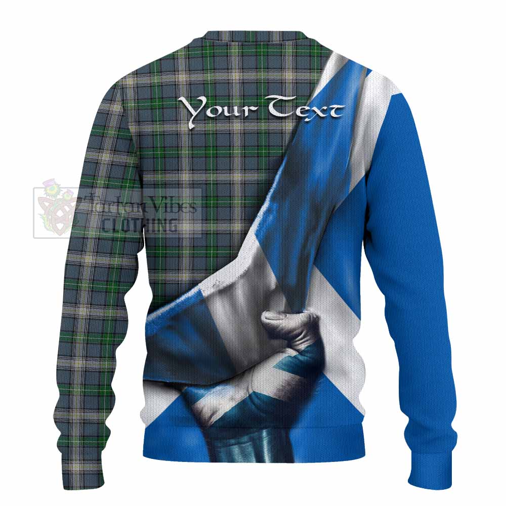 MacDowall (McDowall) Tartan Knitted Sweater with Family Crest Scotland Patriotic Style - Tartan Vibes Clothing