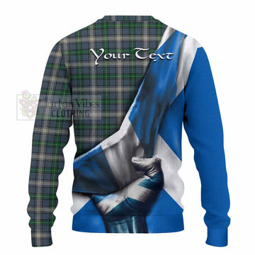 MacDowall (McDowall) Tartan Knitted Sweater with Family Crest Scotland Patriotic Style - Tartan Vibes Clothing