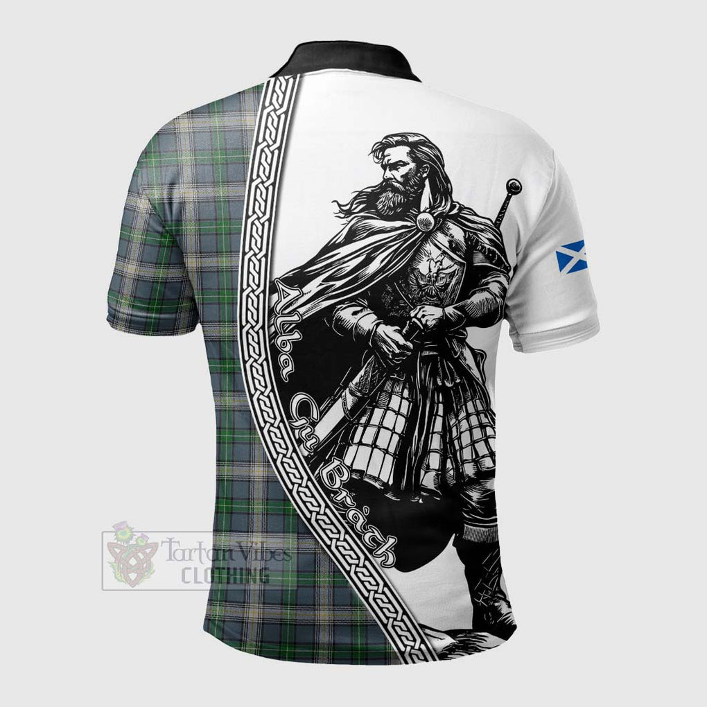 MacDowall (McDowall) Tartan Clan Crest Polo Shirt with Highlander Warrior Celtic Style - Tartan Vibes Clothing