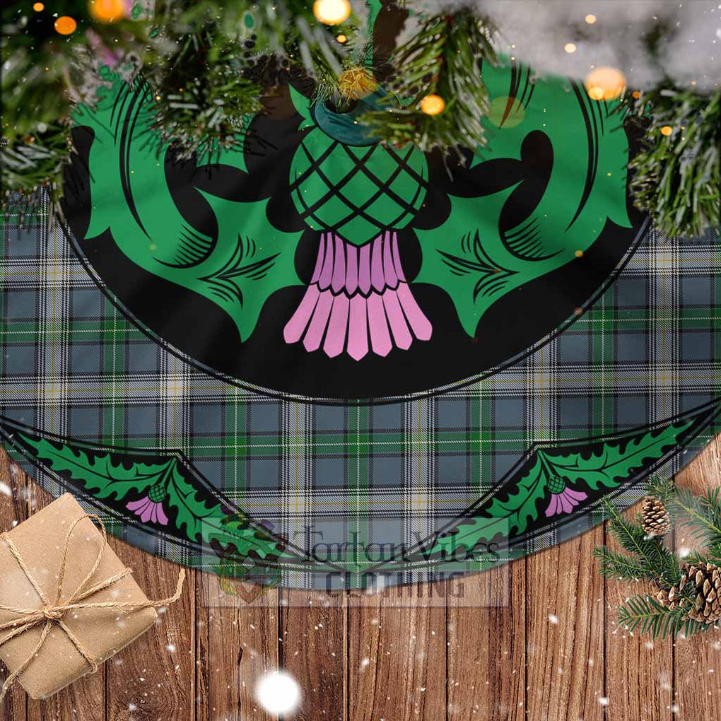 MacDowall (McDowall) Tartan Christmas Tree Skirt Scottish Thistle Style - Tartan Vibes Clothing