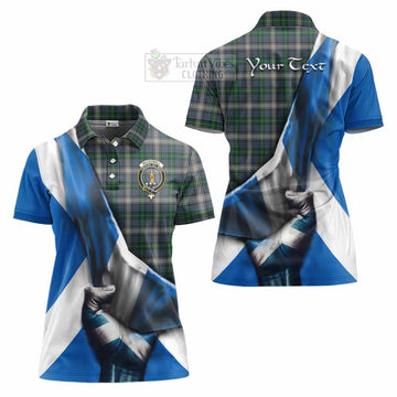 MacDowall (McDowall) Tartan Women's Polo Shirt with Family Crest Scotland Patriotic Style - Tartan Vibes Clothing