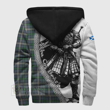 MacDowall (McDowall) Tartan Clan Crest Sherpa Hoodie with Highlander Warrior Celtic Style - Tartan Vibes Clothing