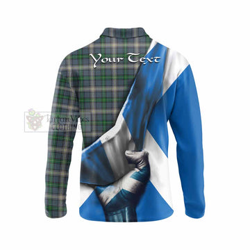 MacDowall (McDowall) Tartan Long Sleeve Polo Shirt with Family Crest Scotland Patriotic Style - Tartan Vibes Clothing