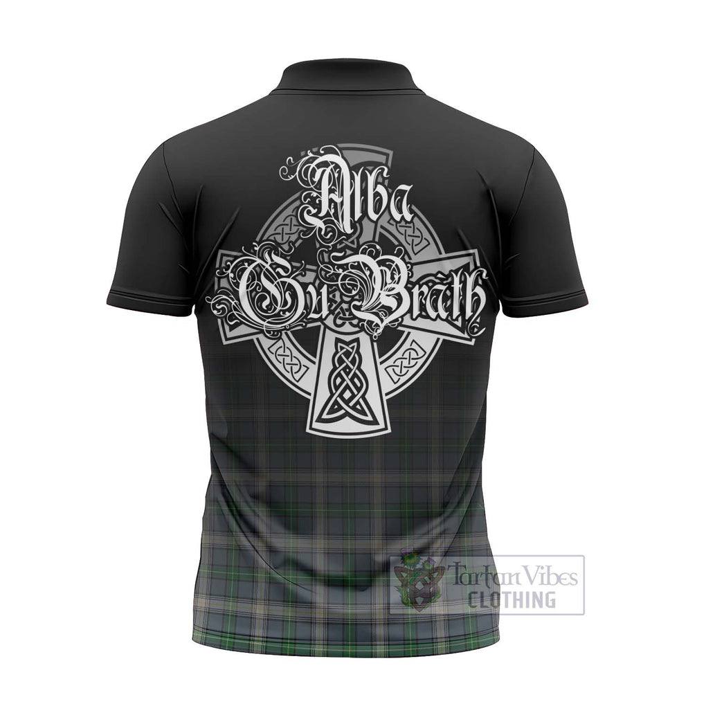 MacDowall (McDowall) Tartan Zipper Polo Shirt Featuring Alba Gu Brath Family Crest Celtic Inspired - Tartan Vibes Clothing