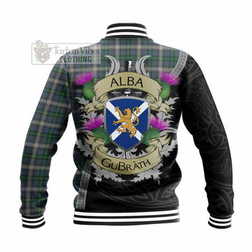 MacDowall (McDowall) Tartan Family Crest Baseball Jacket Lion Rampant Royal Thistle Shield Celtic Inspired - Tartan Vibes Clothing