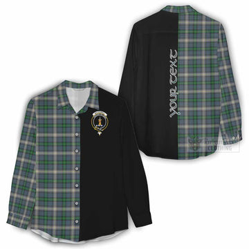 MacDowall (McDowall) Tartan Women's Casual Shirt with Family Crest and Half Of Me Style - Tartan Vibes Clothing