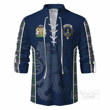 MacDowall (McDowall) Tartan Ghillie Kilt Shirt with Family Crest and Lion Rampant Vibes Sport Style - Tartan Vibes Clothing