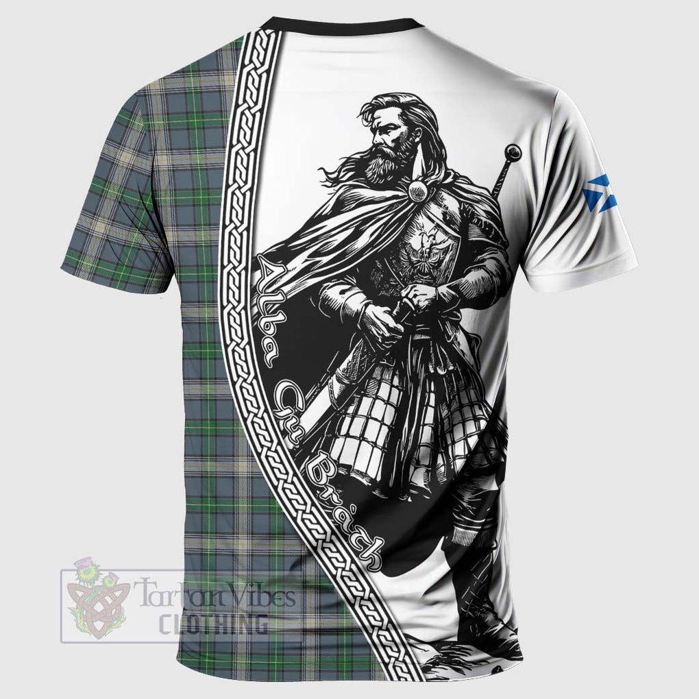 MacDowall (McDowall) Tartan Clan Crest T-Shirt with Highlander Warrior Celtic Style - Tartan Vibes Clothing