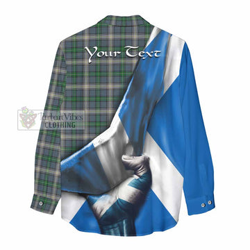 MacDowall (McDowall) Tartan Women's Casual Shirt with Family Crest Scotland Patriotic Style - Tartan Vibes Clothing