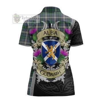 MacDowall (McDowall) Tartan Family Crest Women's Polo Shirt Lion Rampant Royal Thistle Shield Celtic Inspired - Tartan Vibes Clothing